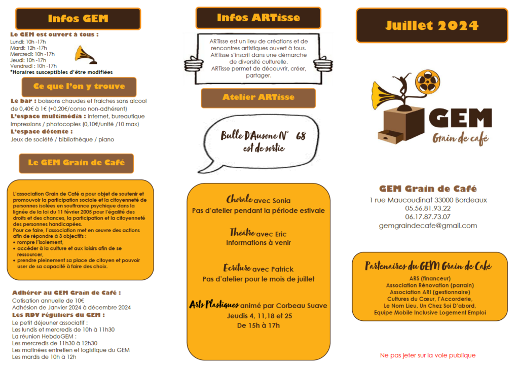 programme juillet grain de café